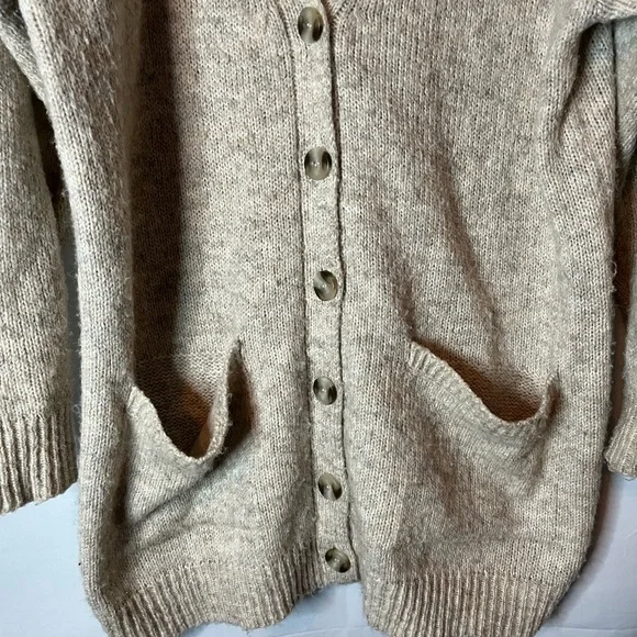 a.n.a Beige Button-Up Cardigan - Picture 4 of 5